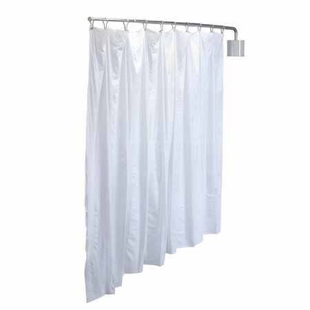 R&B WIRE PRODUCTS Antimicrobial Wall Mount Privacy Screen, 90in x 72in, White PST/AML/WHT